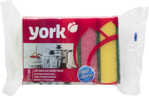 Губка кухонная York Макси двусторонняя #1