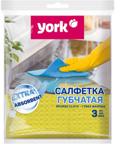 Салфетки губчатые сухие York #1
