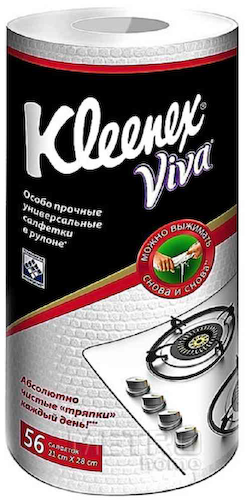 Салфетки универсальные Kleenex Viva в рулоне #1