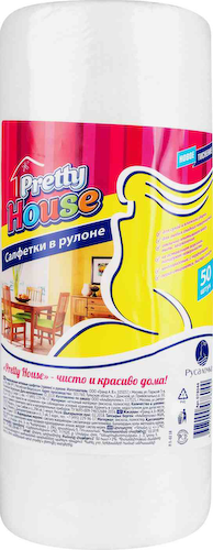 Салфетки универсальные Русалочка Pretty House в рулоне #1