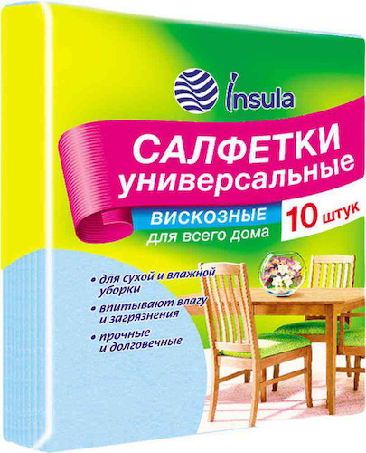 Салфетки универсальные вискозные Insula #1