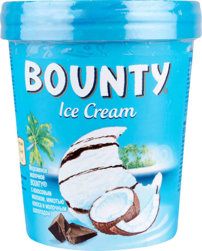 Мороженое молочное Bounty с кокосовым молоком, мякотью кокоса и молочным шоколадом 5% #1