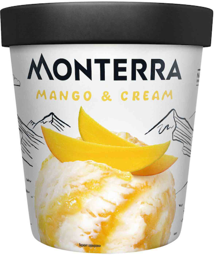 Мороженое пломбир Monterra Mango & Cream #1