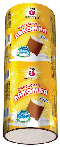 Мороженое сливочное Айсберри Филёвская Лакомка в шоколадной глазури #1