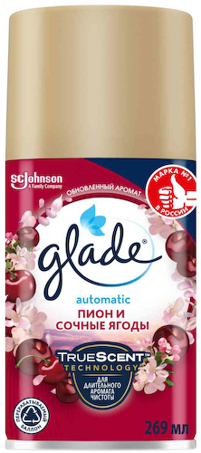 Освежитель воздуха Glade Пион и сочные ягоды сменный баллон #1