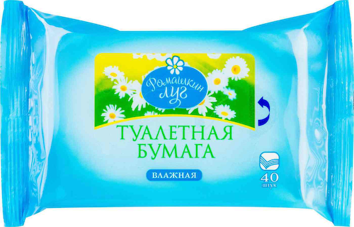 Туалетная бумага влажная Ромашкин луг #1