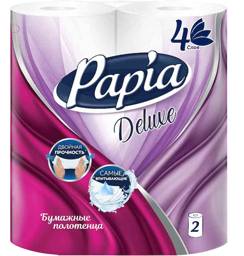 Бумажные полотенца Papia Deluxe 4 слоя #1