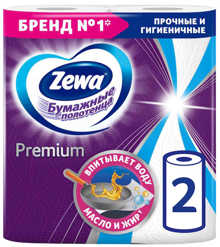Бумажные полотенца Zewa Premium 2 слоя #1