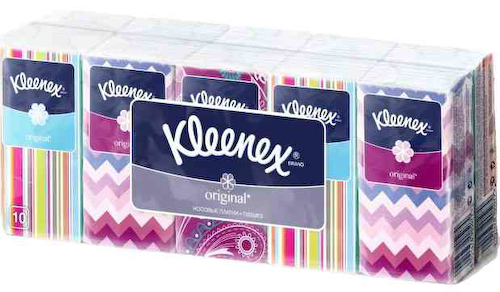 Платочки носовые бумажные Kleenex Original 3 слоя #1