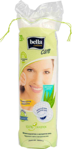 Ватные диски Bella cotton c экстрактом алоэ #1