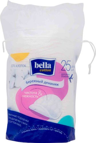 Ватные подушечки Bella cotton Бережный демакияж #1