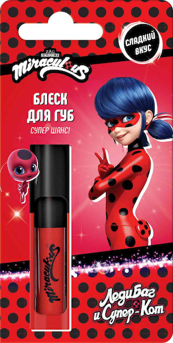 Блеск для губ детский Miraculous Леди Баг и Супер Кот, с 3 лет #1
