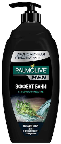 Гель для душа 2в1 Palmolive Men Эффект бани глубокое очищение #1