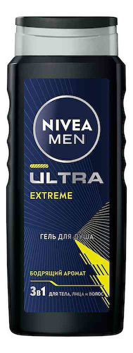 Гель для душа 3в1 NIVEA MEN Ultra Extreme #1