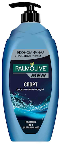 Гель для душа 3в1 Palmolive Men Спорт восстанавливающий #1