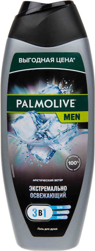 Гель для душа 3в1 Palmolive Men экстремально освежающий арктический ветер #1