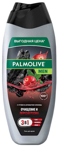 Гель для душа 3в1 Palmolive Men очищение и перезагрузка #1