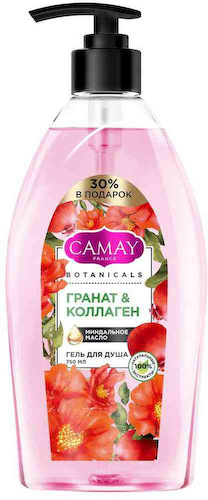 Гель для душа Camay Botanicals цветы граната-коллаген #1