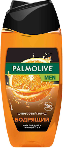 Гель для душа и шампунь 2в1 Palmolive Men бодрящий цитрусовый заряд #1