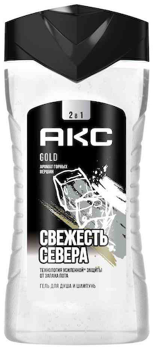 Гель для душа и шампунь 2в1 Акс Gold с ароматом горных вершин #1