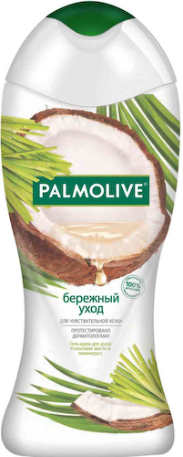 Гель для душа Palmolive Бережный уход для чувствительной кожи кокос-лемонграсс #1