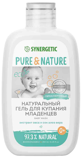 Гель для купания младенцев Synergetic Pure & Nature с рождения #1