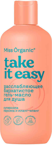 Гель-масло для душа Miss Organic Take it easy персик-иланг-иланг #1