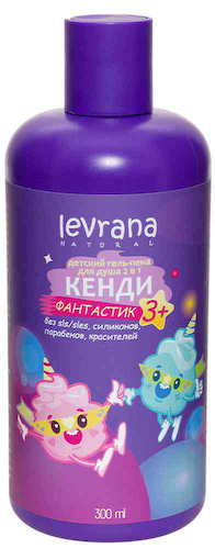 Гель-пена для душа 2в1 детский Levrana Natural Кенди Фантастик с 3 лет #1