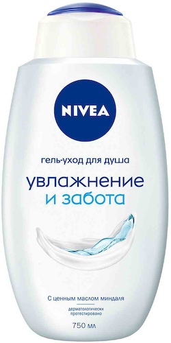 Гель-уход для душа NIVEA увлажнение и забота #1