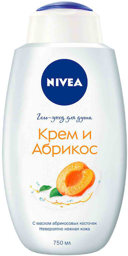 Гель-уход для душа NIVEA крем абрикос #1