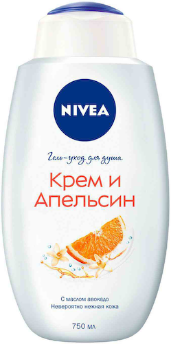 Гель-уход для душа NIVEA крем апельсин #1