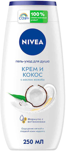 Гель-уход для душа NIVEA крем кокос #1