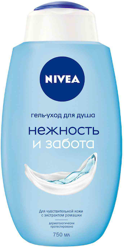 Гель-уход для душа NIVEA нежность и забота #1