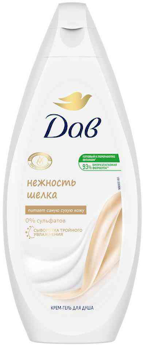 Крем-гель для душа Дав нежность шелка #1