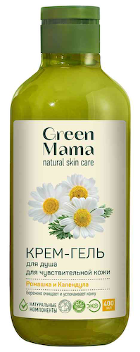 Крем-гель для душа Green Mama для чувствительной кожи ромашка-календула #1