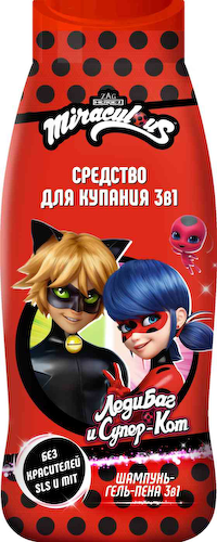Средство для купания 3в1 детское Miraculous Леди Баг и Супер Кот с 1 года #1