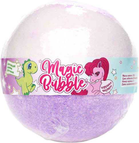 Бурлящий шар для ванны Magic Bubble с игрушкой внутри #1