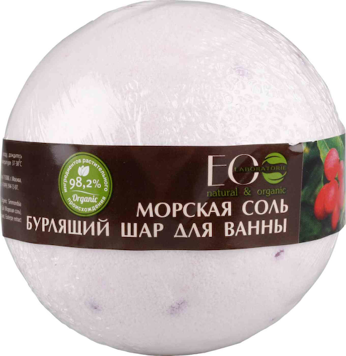 Бурляший шар для ванны ECO Laboratorie морская соль с ягодами годжи #1
