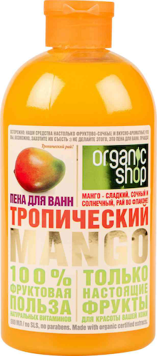 Пена для ванн Organic shop Тропический манго #1