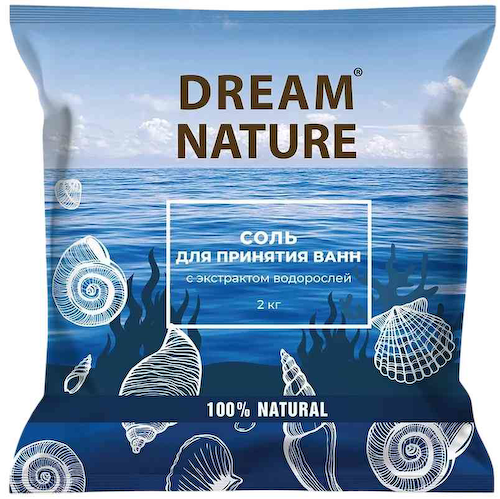 Соль для ванн Dream Nature с экстрактом водорослей, в ассортименте #1