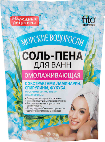 Соль-пена для ванн Омолаживающая Fito Cosmetic Морские водоросли #1