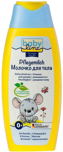 Молочко для тела Babyline с ромашкой и маслом подсолнечника 0+ #1