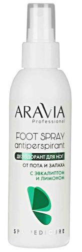 Дезодорант для ног от пота и запаха Aravia Professional эвкалипт-лимон #1