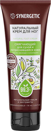 Крем для ног для сухой и потрескавшейся кожи Synergetic Смягчающий #1