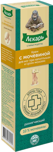 Крем для ног при натоптышах и сухих мозолях Лекарь Размягчающий с мочевиной #1