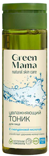 Тоник для лица Green Mama увлажняющий с гиалуроновой кислотой #1