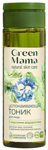 Тоник для лица Green Mama успокаивающий с морскими водорослями #1