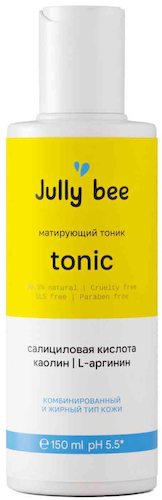 Тоник для лица матирующий Jully bee с салициловой кислотой и каолином #1