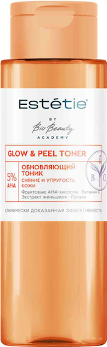 Тоник для лица обновляющий Estetie Glow & Peel Toner Сияние и упругость кожи #1