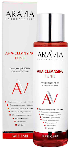 Тоник для лица очищающий Aravia Laboratories c АНА-кислотами #1